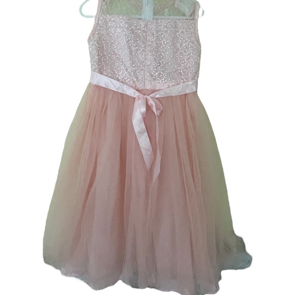 GUC Flower Girl Pink Dress w Sparkles 2T - Picture 2 of 4